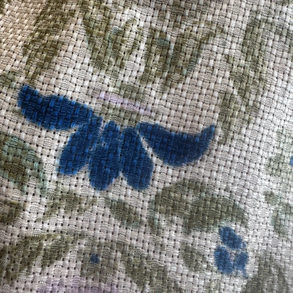 Tory Burch Cream Midi Dress with Blue and Pink Floral Embroidery 4 - Picture 10 of 11